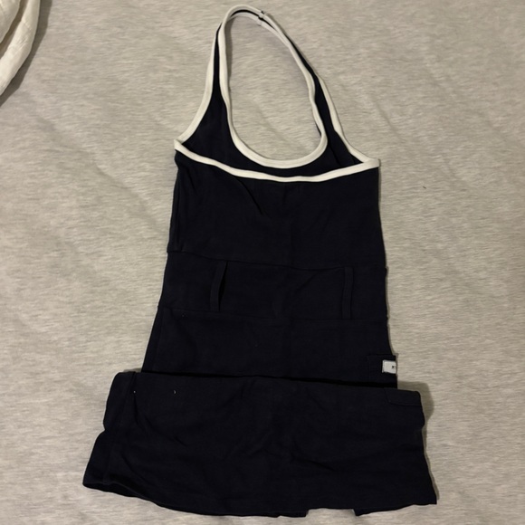 My Mum Made It Halter Mini Dress Navy - Picture 3 of 3